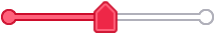 Red Circle Ended Line Slider